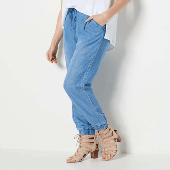 Side Stitch Soft Tencera Pleated women's Jogger Pants  regular NWOT - Picture 3 of 3